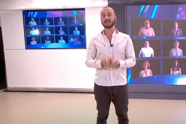 Грузинский журналист Габуния снова с матами обратился к Путину в прямом эфире. Видео