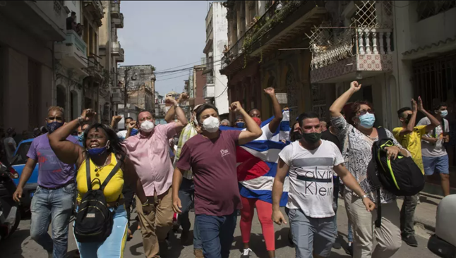 ☭ На Кубе массовые антикоммунистические протесты ☭ Впервые за десятилетия (Видео)