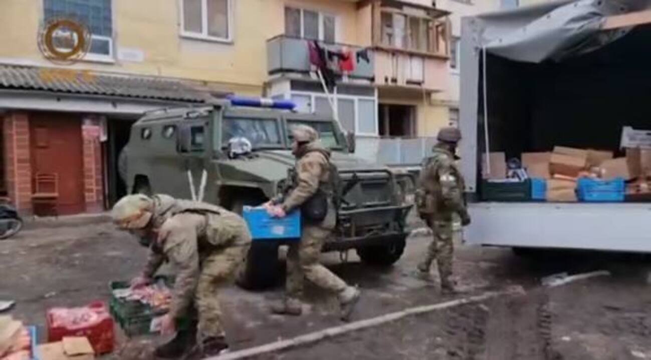 Видео кадыровцев из Мариуполя – постановочные и сняты на окраинах города