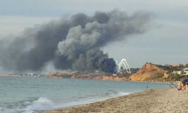⚡В Крыму горит аэропорт "Бельбек" (Видео)