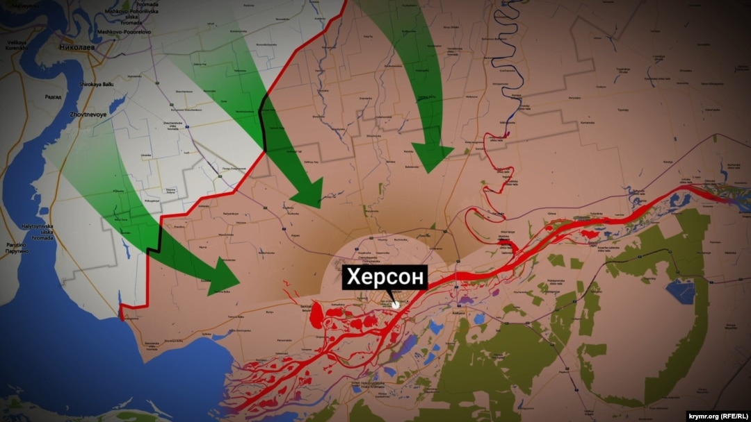 ВСУ «накрыли» большое скопление армии РФ при попытке сбежать из Херсонского «котла» через Днепр