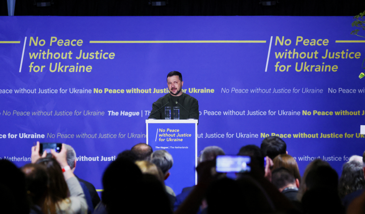 "Война в Украине должна быть последней в мире": Зеленский выступил с речью в Гааге