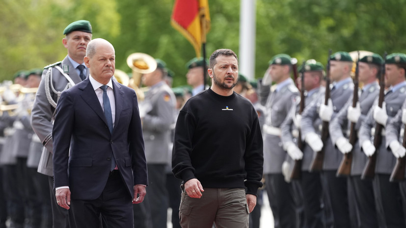 Зеленский в Берлине встретился со Штайнмайером и Шольцом