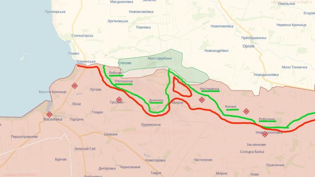 "На побег в Крым останется не более пяти-семи часов": паблик РФ рассказал о серьезном продвижении ВСУ на Запорожском направлении