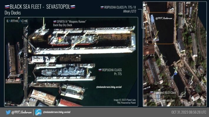 Спутник показал, что стало с российским кораблем «Минск» и подлодкой после ракетного удара ВСУ