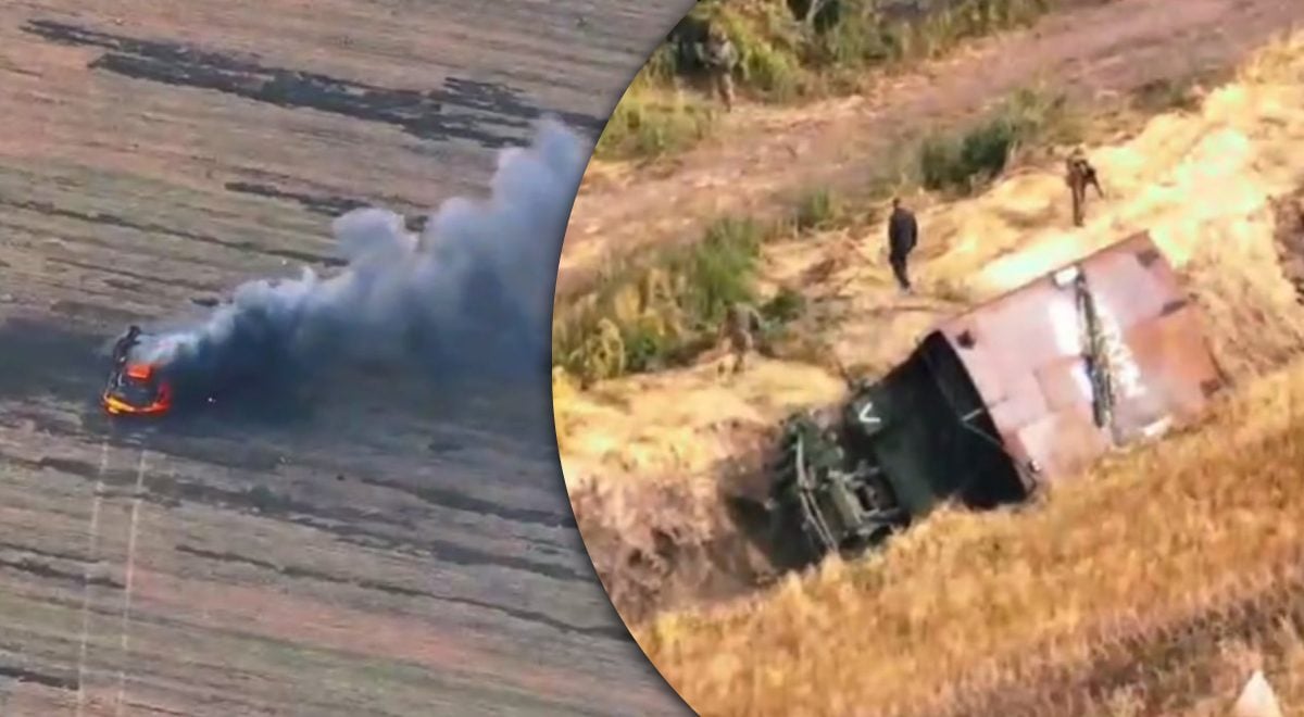 Техника РФ застряла в собственных ловушках во время контратаки в Курской области (Видео)