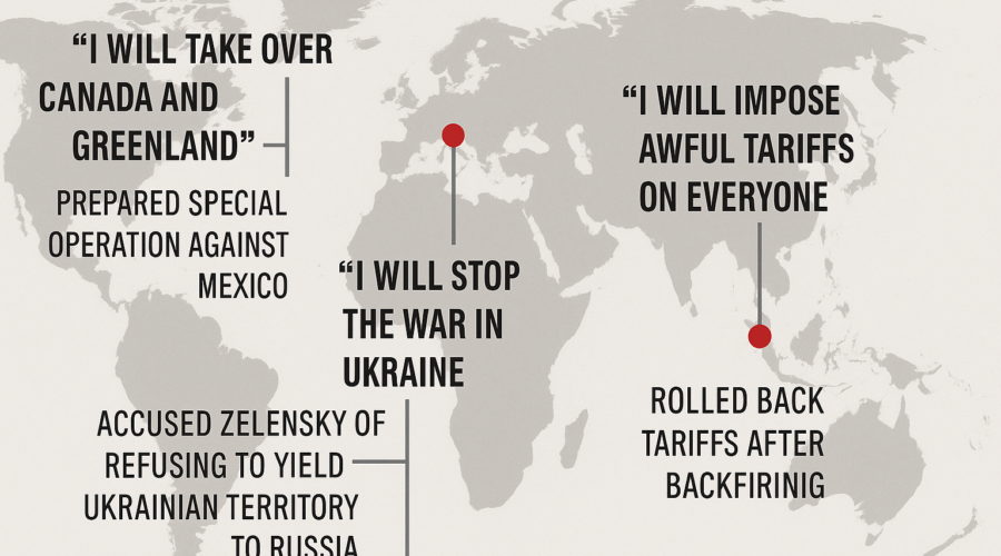 Как Трамп превратил внешнюю политику США в комедийное шоу