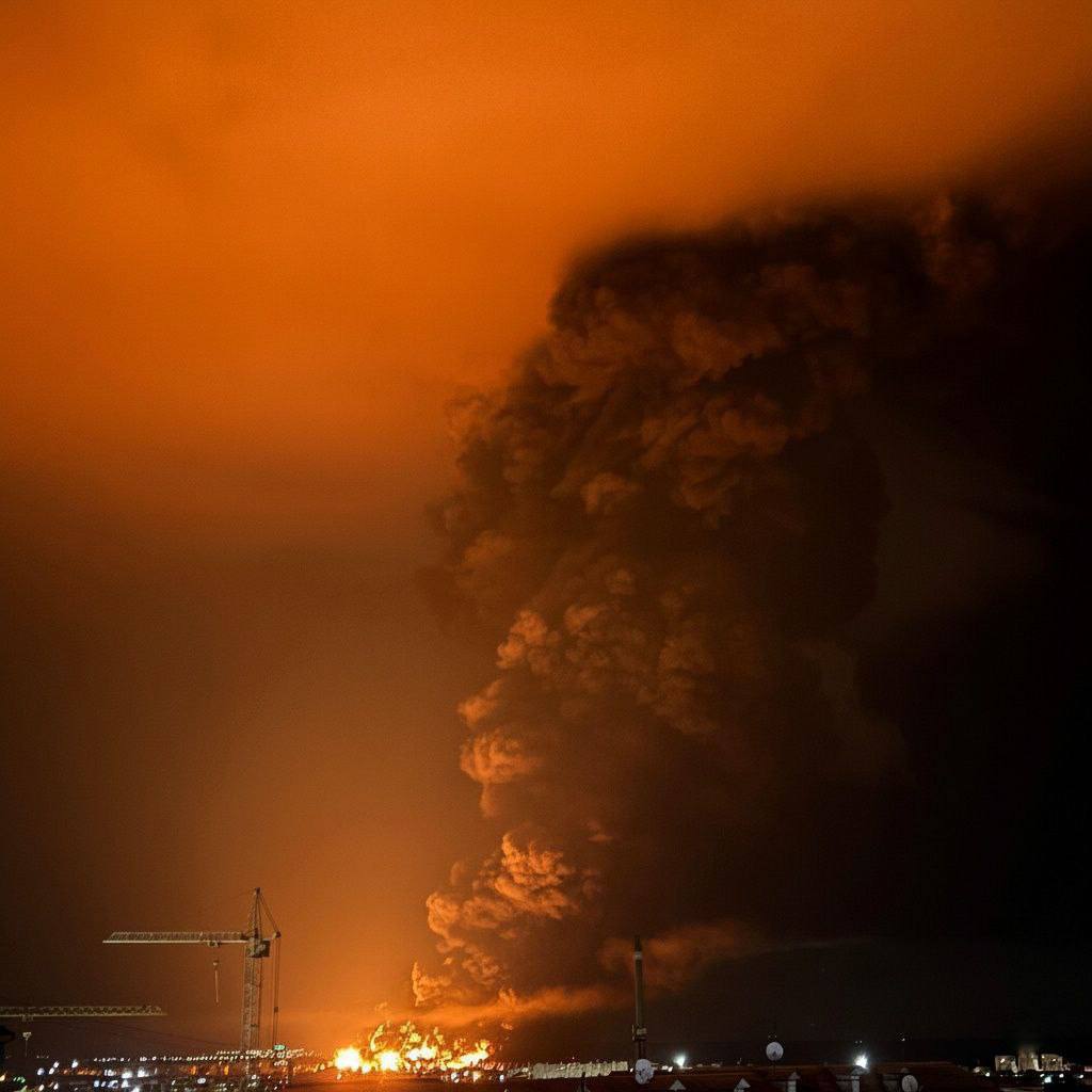 В Феодосии снова прогремели взрывы в районе нефтебазы: что происходит. Фото и видео